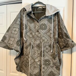ODDY Gray Jacket with Paisley Lining